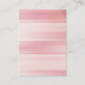 Trendrosa schlichte Monogramm Visitenkarte (Rückseite)