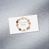 Trendrosa Süßigkeiten Bäckerei Aquädukt Magnetische Visitenkarte (Beispiel)