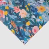 Trendrosa und Abstraktes Blumenmuster Seidenpapier (Detail)