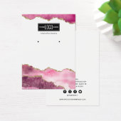 Trendrosa und goldenes Agate Earring Display (Schreibtisch)