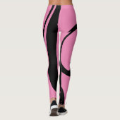 Trendrosa und schwarz leggings (Rückseite)