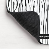 Trendrosa und schwarz Personalisiert Mousepad (Ecke)
