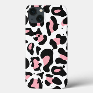 Trendrosa und schwarze Leoparden Case-Mate iPhone Hülle