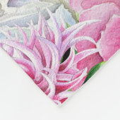 Trendrosa und schwarze Streifen mit Namen Fleecedecke (Ecke)