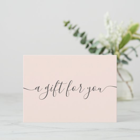 Trendrot-rosa Geschenkgutschein (Stehend Vorderseite)