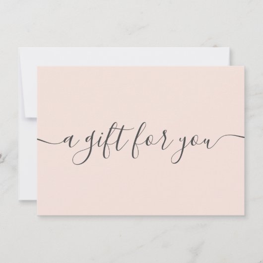 Trendrot-rosa Geschenkgutschein (Vorderseite)