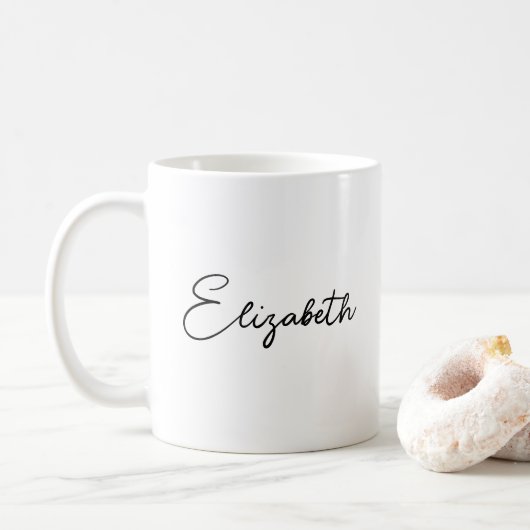 Trends für benutzerdefinierbare Skriptnamen Kaffeetasse (Mit Donut)
