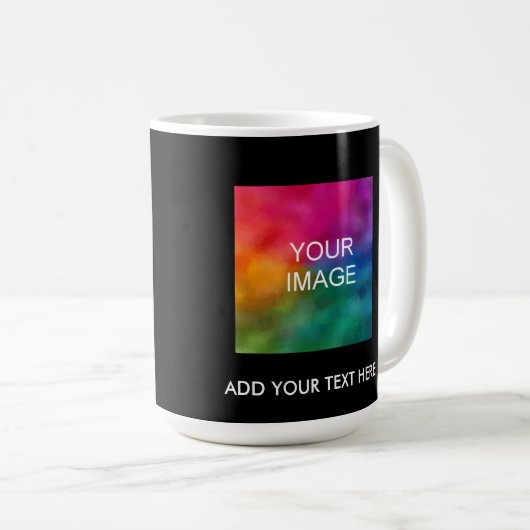 Trends zum Hochladen von Logo-Foto-Unternehmen hin Kaffeetasse (VorderseiteRechts)