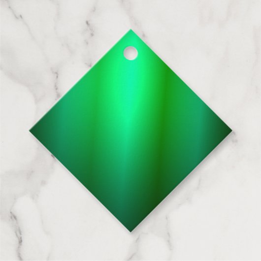 Trends zur Vorlage einer benutzerdefinierten grüne Geschenkanhänger (Vorderseite)