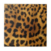 Trendschicker Tiermuster Braunleopard-Druck Fliese (Vorderseite)