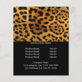 Trendschicker Tiermuster Braunleopard-Druck Flyer (Vorne)