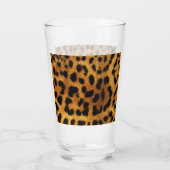 Trendschicker Tiermuster Braunleopard-Druck Glas (Rückseite)