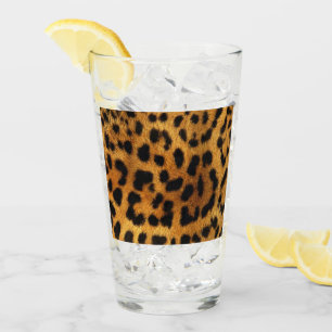 Trendschicker Tiermuster Braunleopard-Druck Glas