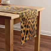 Trendschicker Tiermuster Braunleopard-Druck Kurzer Tischläufer (Beispiel)