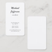 TrendSchlicht Modernes Minimalistisches Beruflich Visitenkarte (Vorne/Hinten)