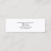 TrendSchlichte attraktive Sonderaktion Moderne Mini Visitenkarte (Rückseite)