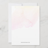 Trendschlichtes, modernes Summer Cocktail Party Einladung (Rückseite)