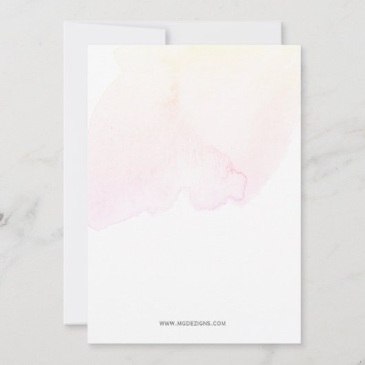 Trendschlichtes, modernes Summer Cocktail Party Einladung (Rückseite)