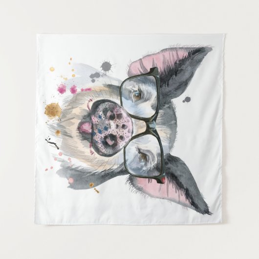 Trendschwanz Wandteppich (Vorderseite (Horizontal))