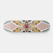 Trendschwarz-gelb-Tribal-Skateboard-Deck Skateboard (Horizontal)