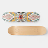 Trendschwarz-gelb-Tribal-Skateboard-Deck Skateboard (Horizontal)