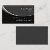 Trendschwarz-graue Chic-Muster-Visitenkarte Visitenkarte (Vorne/Hinten)