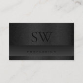 Trendschwarz und dunkelgrau glänzende Schlangenmus Visitenkarte (Vorderseite)