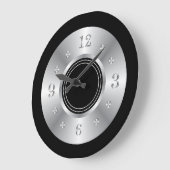 Trendschwarz und silber große wanduhr (Winkel)