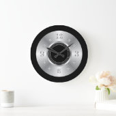 Trendschwarz und silber große wanduhr (Zuhause)