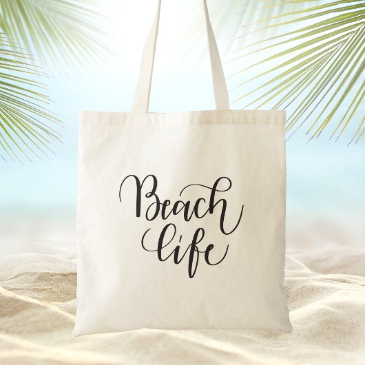 Trendschwarz und weiß Moderner Sommer Tragetasche