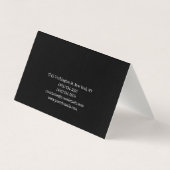 Trendschwarz und weiß Schlicht kreativ Moderne Wäs Visitenkarten (Rückseite)