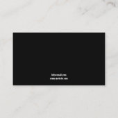 Trendschwarz und weiß Skull Tattoo Studio Visitenkarte (Rückseite)