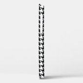 Trendschwarz-weiß-weißes Karo Case-Mate iPhone Hülle (Rückseite / Links)