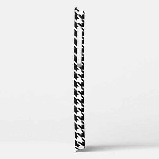 Trendschwarz-weiß-weißes Karo Case-Mate iPhone Hülle (Rückseite / Links)