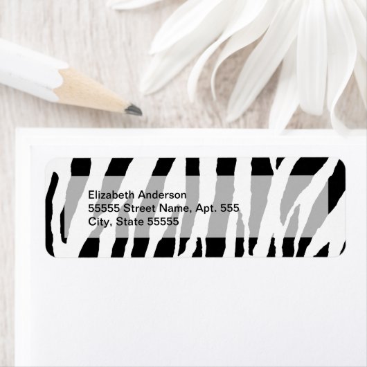 Trendschwarz-weiß Zebramuster (Insitu)