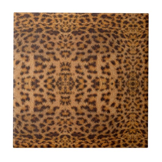 Trendsetter Exotic Jaguar Fur Muster Animal Print Fliese (Vorderseite)