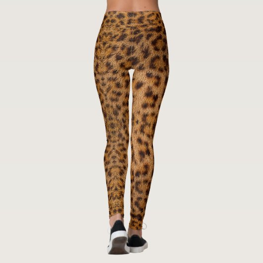 Trendsetter Exotic Jaguar Fur Muster Animal Print Leggings (Rückseite)