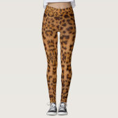 Trendsetter Exotic Jaguar Fur Muster Animal Print Leggings (Vorderseite)