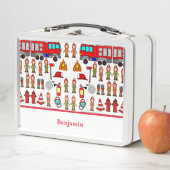 Trendsetter und Niedlicher Red Fire Motor & Fire F Metall Brotdose (Beispiel)