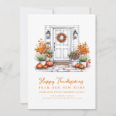 Trendskarte für bewegte Erntedank Feiertagskarte (Vorderseite)