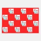 Trendstifte Wrapping Paper Flat Sheet Set 3 Geschenkpapier Set (Vorderseite)