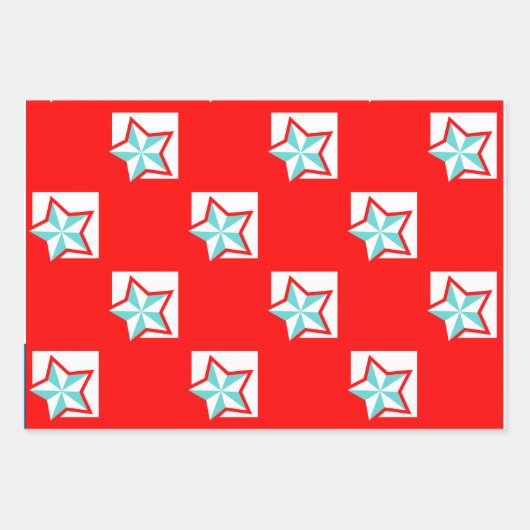 Trendstifte Wrapping Paper Flat Sheet Set 3 Geschenkpapier Set (Vorderseite)