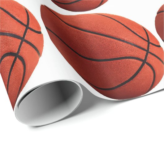 Trendstil Basketball Wrapping Paper Geschenkpapier (Rolleneckpunkt)