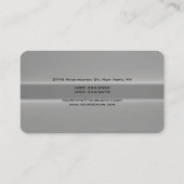 Trendstil Monogram Minimalistisch Schlicht Simple Visitenkarte (Rückseite)