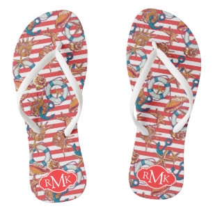 Trendstück Monogramm Badesandalen