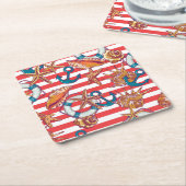 Trendstück Rechteckiger Pappuntersetzer (angewinkelt)