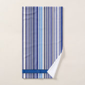 TrendSummer Navy Blue Boat Stripes Collection Badhandtuch Set (Handtuch)