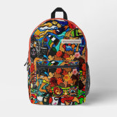 Trendtasche Bedruckter Rucksack (Vorderseite)