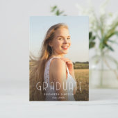 Trendtext Moderne Ankündigung von Abschlüssen (Stehend Vorderseite)