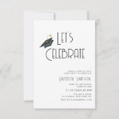 Trendtext Moderne Ankündigung von Abschlüssen (Rückseite)